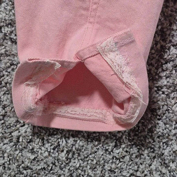 Ethyl Premium Denim Rhinestone Pink Western Jacket Country Cowgirl Womens Large - Picture 7 of 13